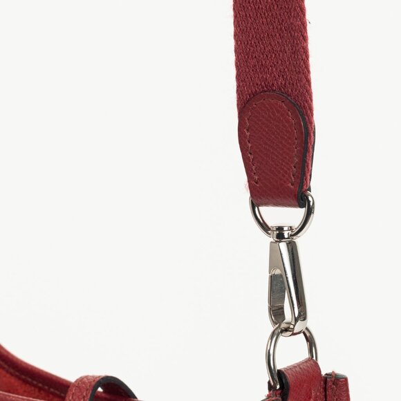 Hermes Evelyne TPM Rouge Grenat Taurillon Clemence Leather Shoulder Bag - Picture 7 of 15